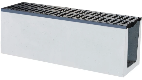 LINIENENTWÄSSERUNG aus BETON 300 mit GEFÄLLE A15 - E600